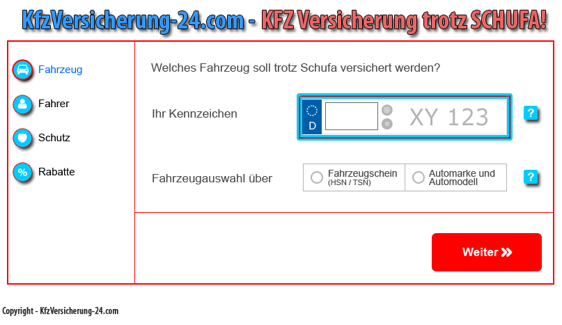 KFZ Versicherung ohne Schufa inkl. Sofort eVB Nummer KFZ Versicherung ohne Schufa inkl. Sofort eVB Nummer